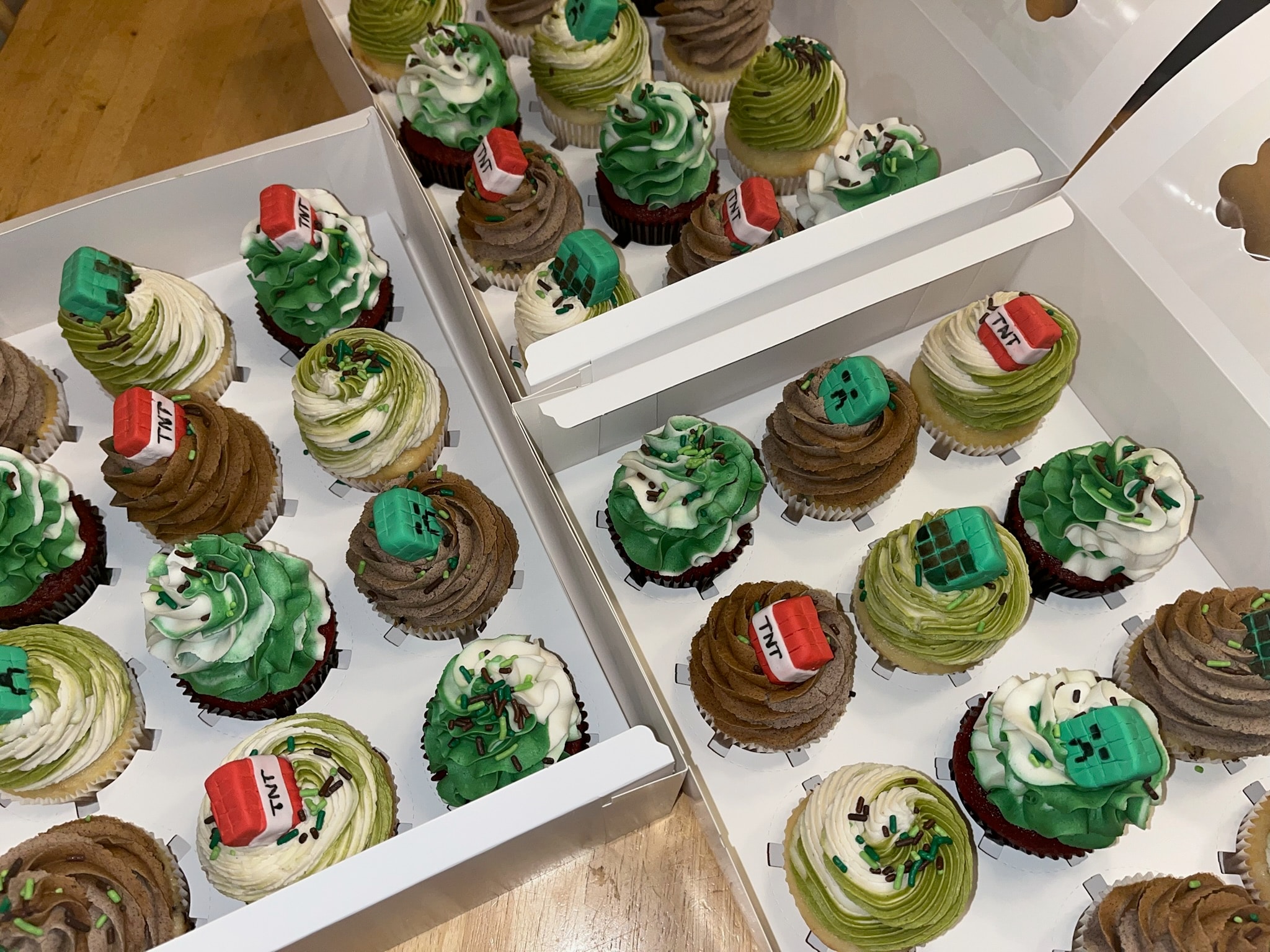 Assorted bakery treats on a dessert table